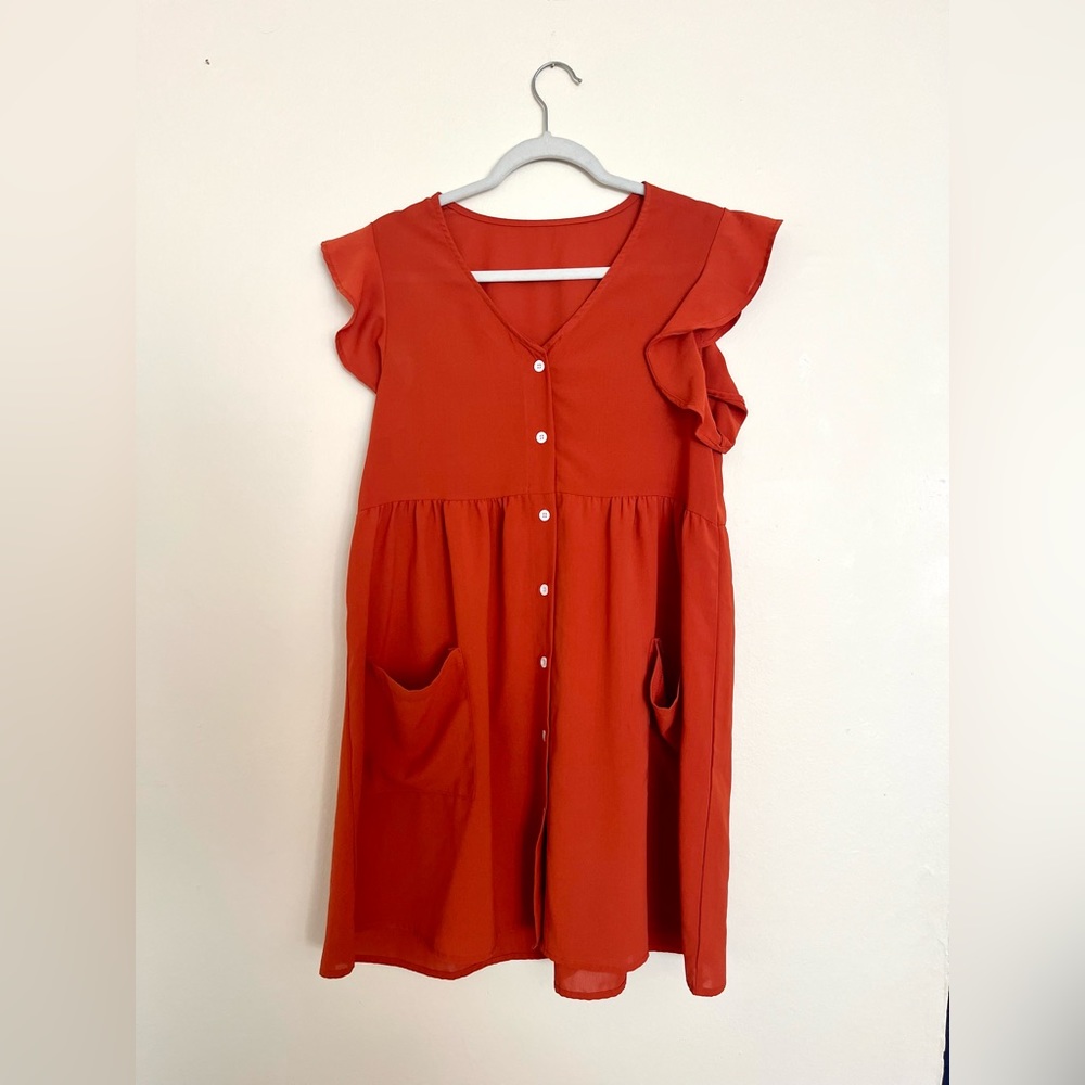 Orange Flow Sundress